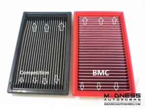 FIAT 124 Factory Air Filter Housing Upgrade Kit - SILA Concepts - Red Silicone - Deluxe Kit w/ BMC Filter